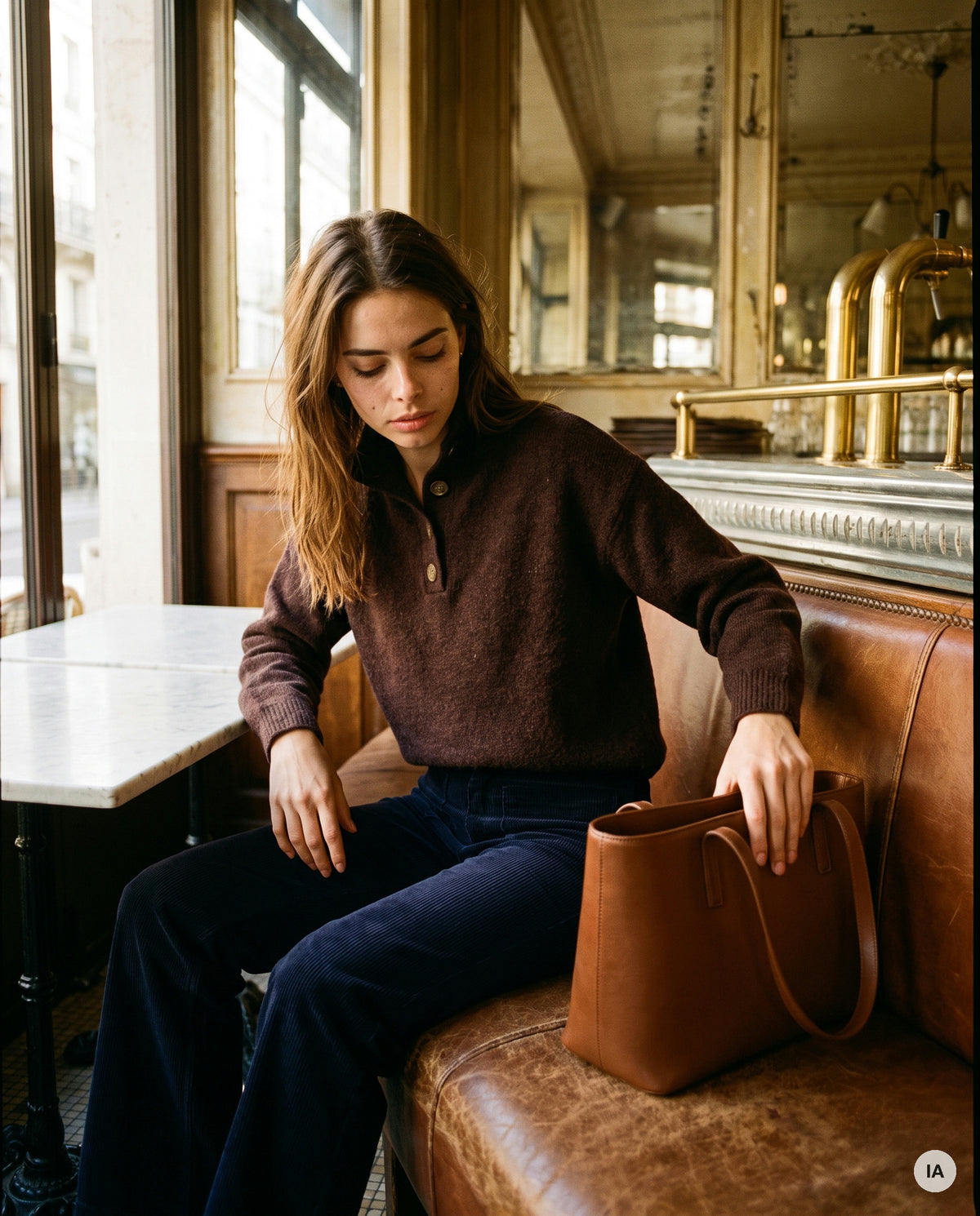 PULL NATHANIELLE BURGUNDY - ORFEO Pull — Image générée par IA
