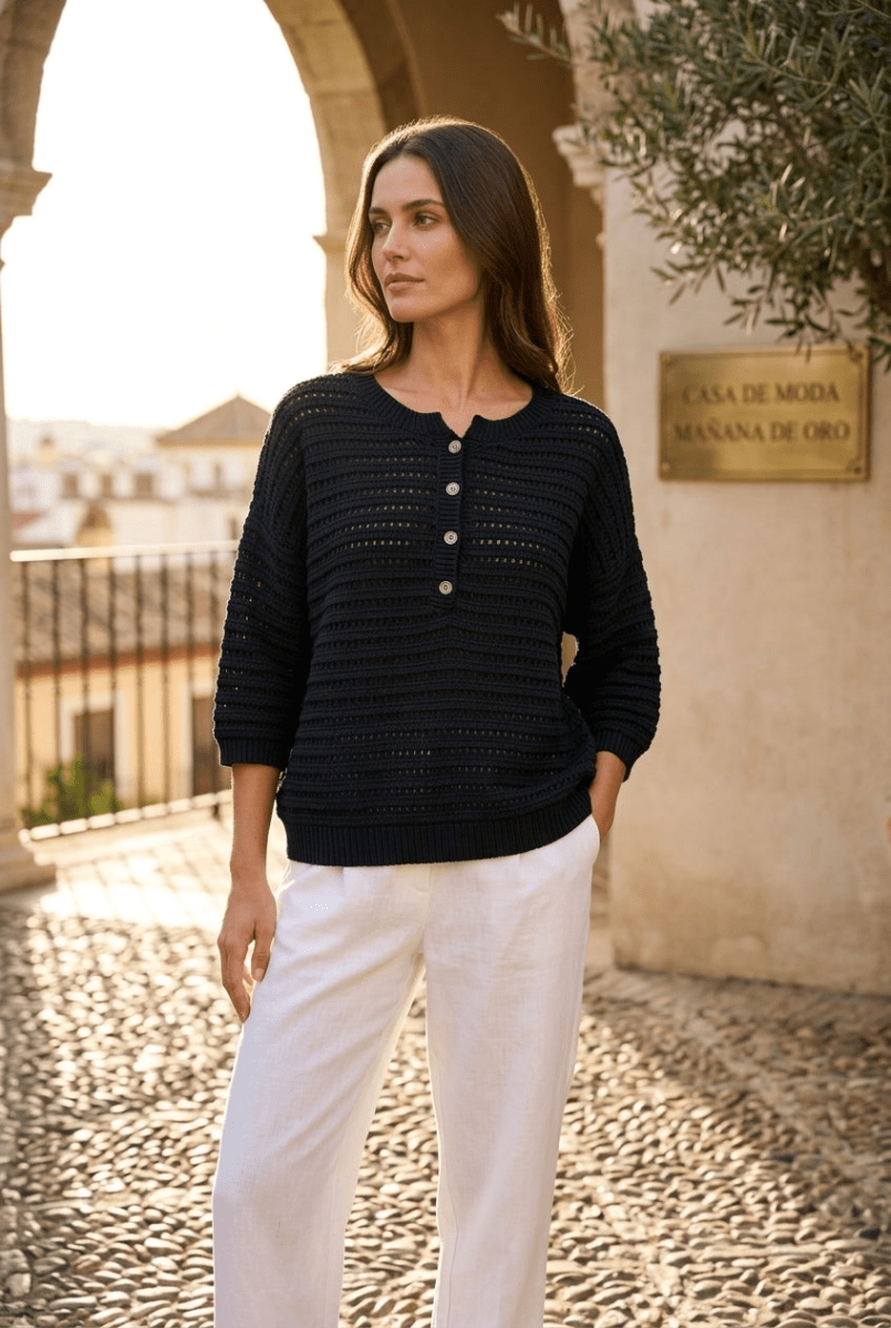 PULL PEARLY NOIR - RUE MAZARINE PULL