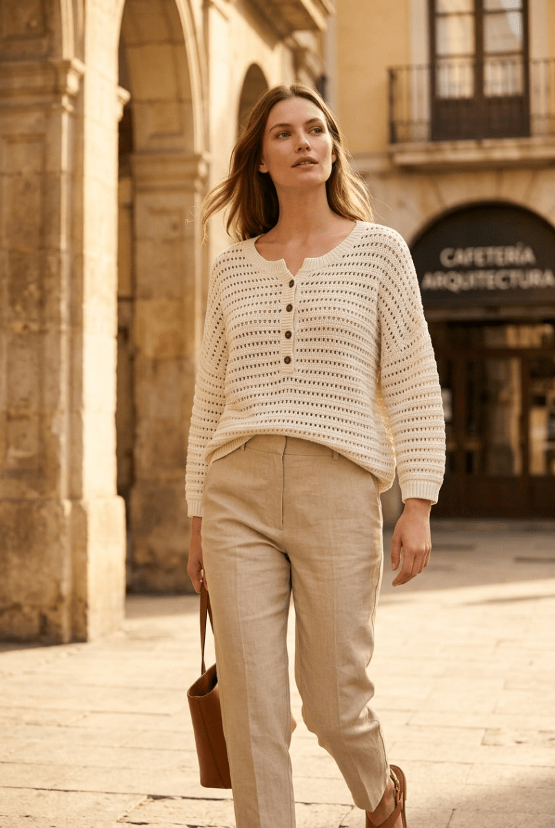 PULL PEARLY Beige - RUE MAZARINE PULL