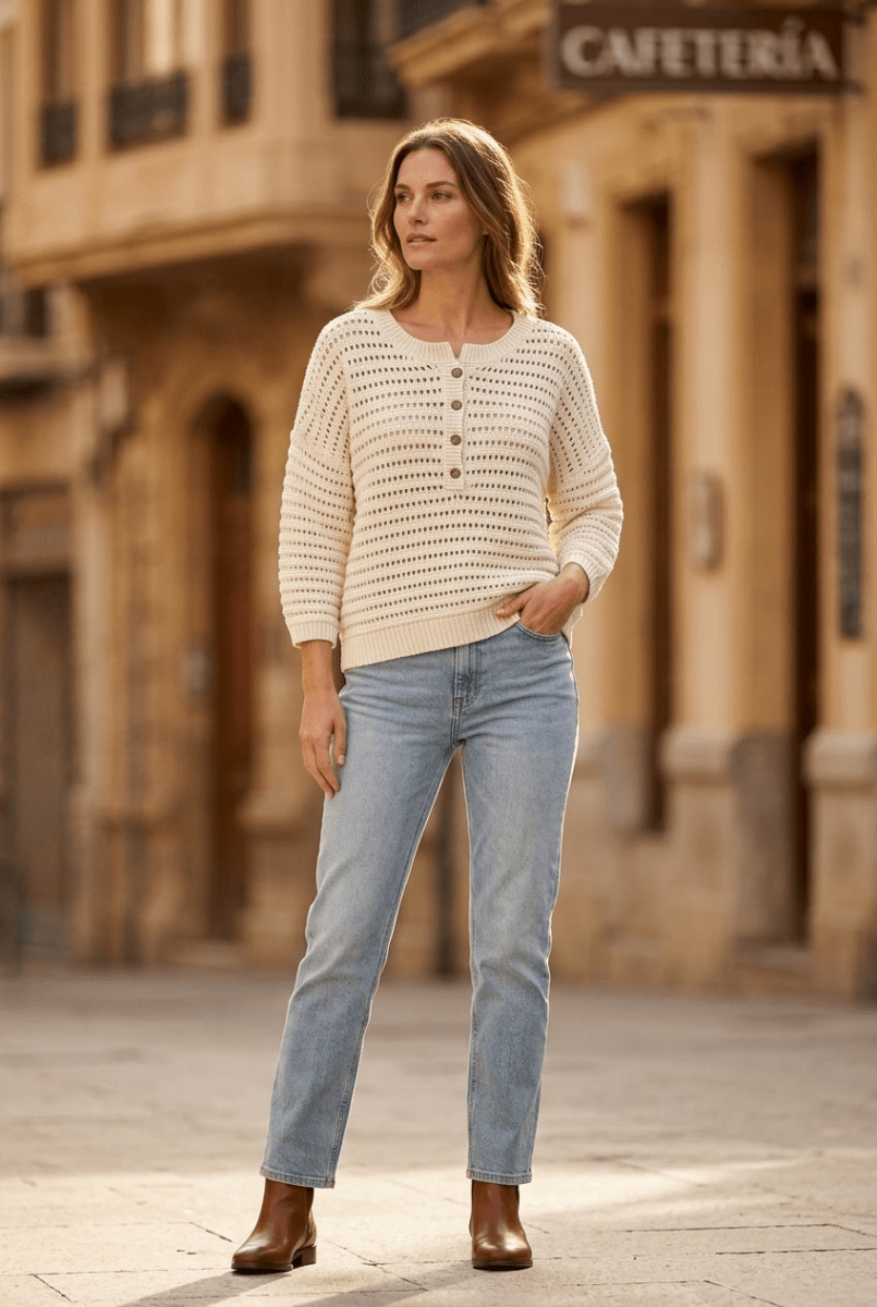 PULL PEARLY Beige - RUE MAZARINE PULL