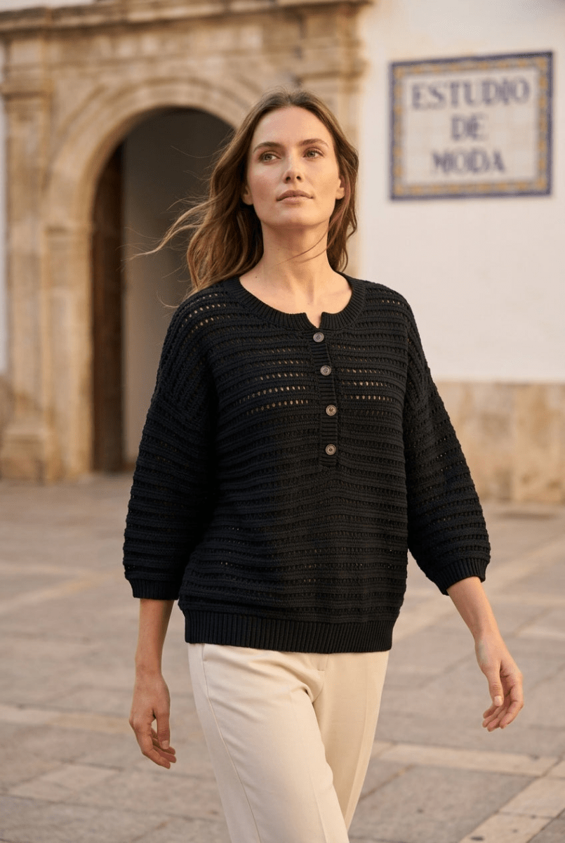 PULL PEARLY NOIR - RUE MAZARINE PULL