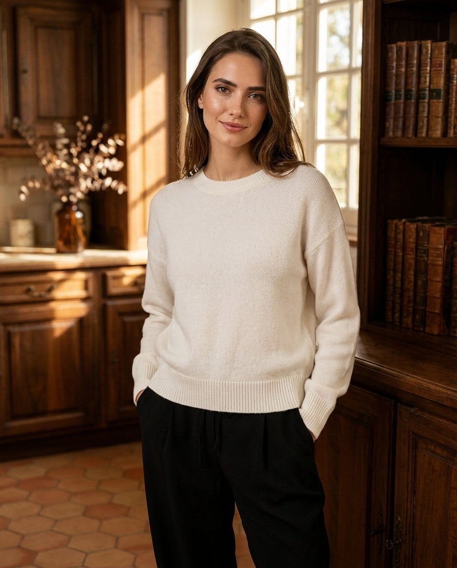 PULL THALITA ECRU - MINUIT DOUZE PULL