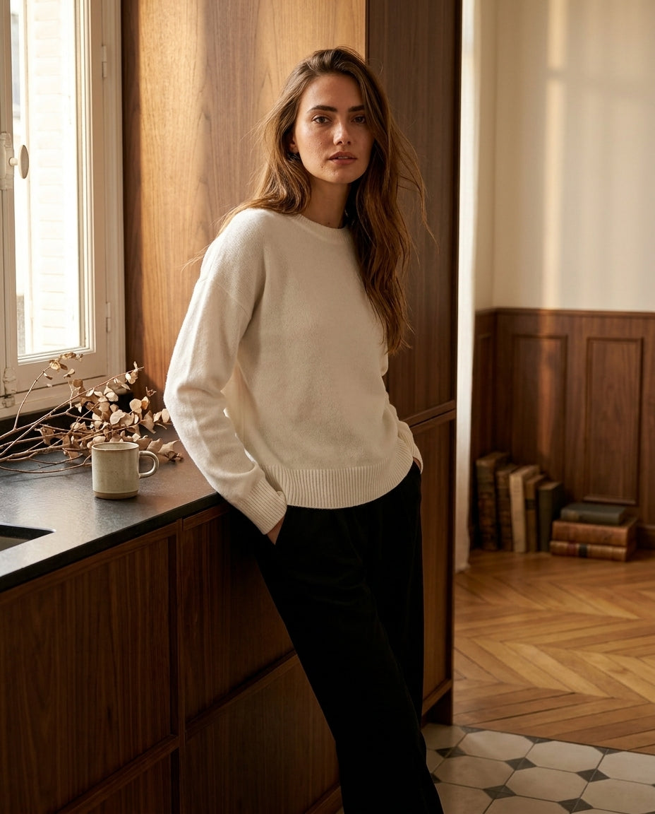 PULL THALITA ECRU - MINUIT DOUZE PULL