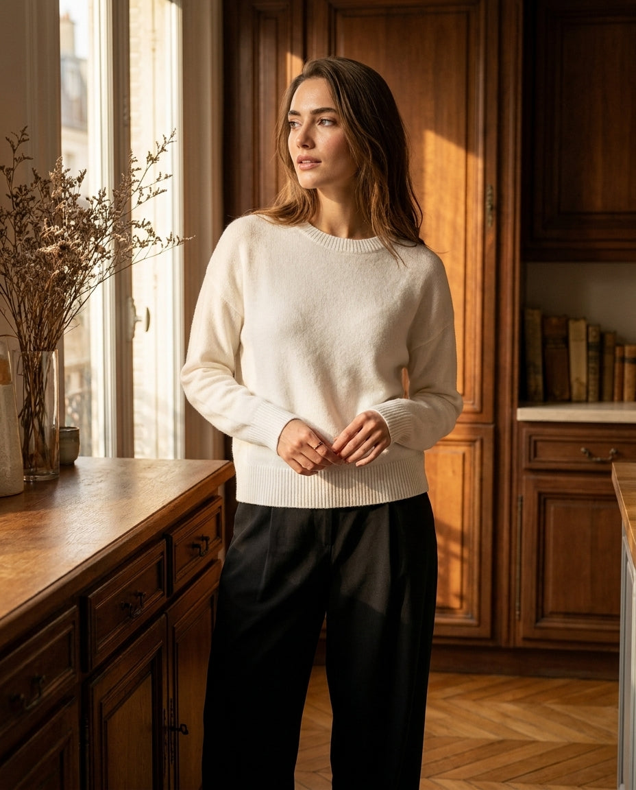 PULL THALITA ECRU - MINUIT DOUZE PULL