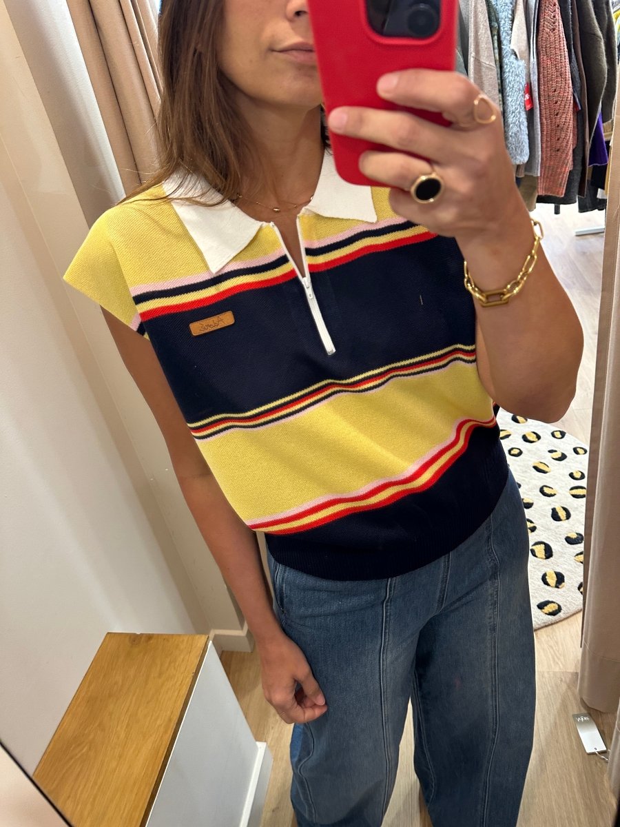 PULL ZOE RAYURES BLEUES - ADORE PULL
