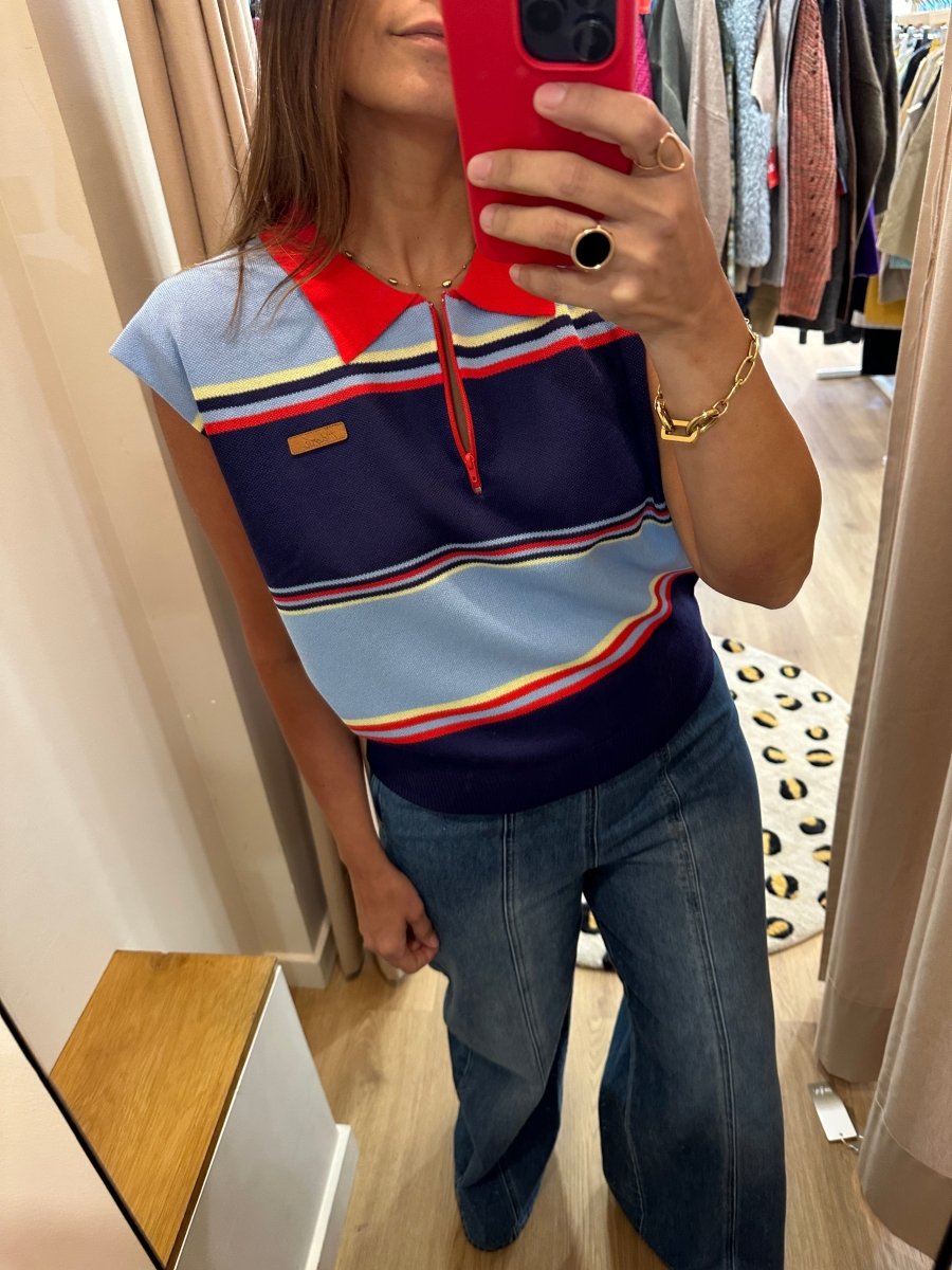 PULL ZOE RAYURES BLEUES - ADORE PULL