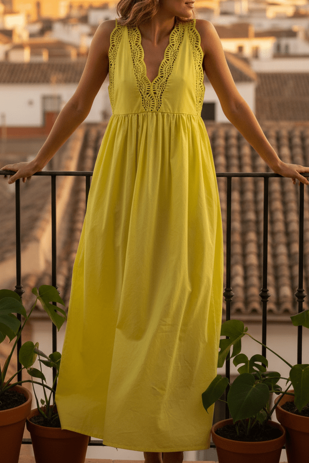 RIVANA Jaune - LAUREPLUSMAX Robe
