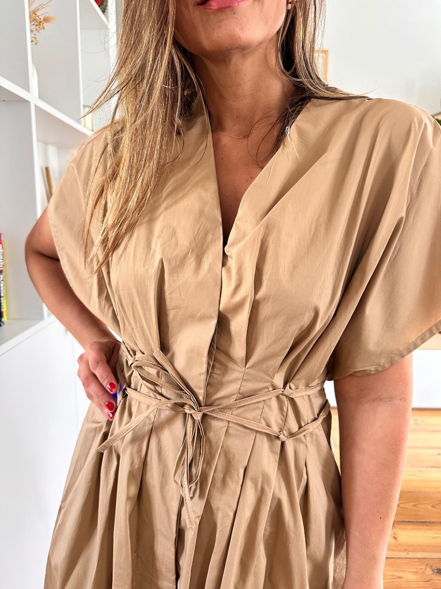 Robe Amelie CAMEL - OPULLENCE Robe