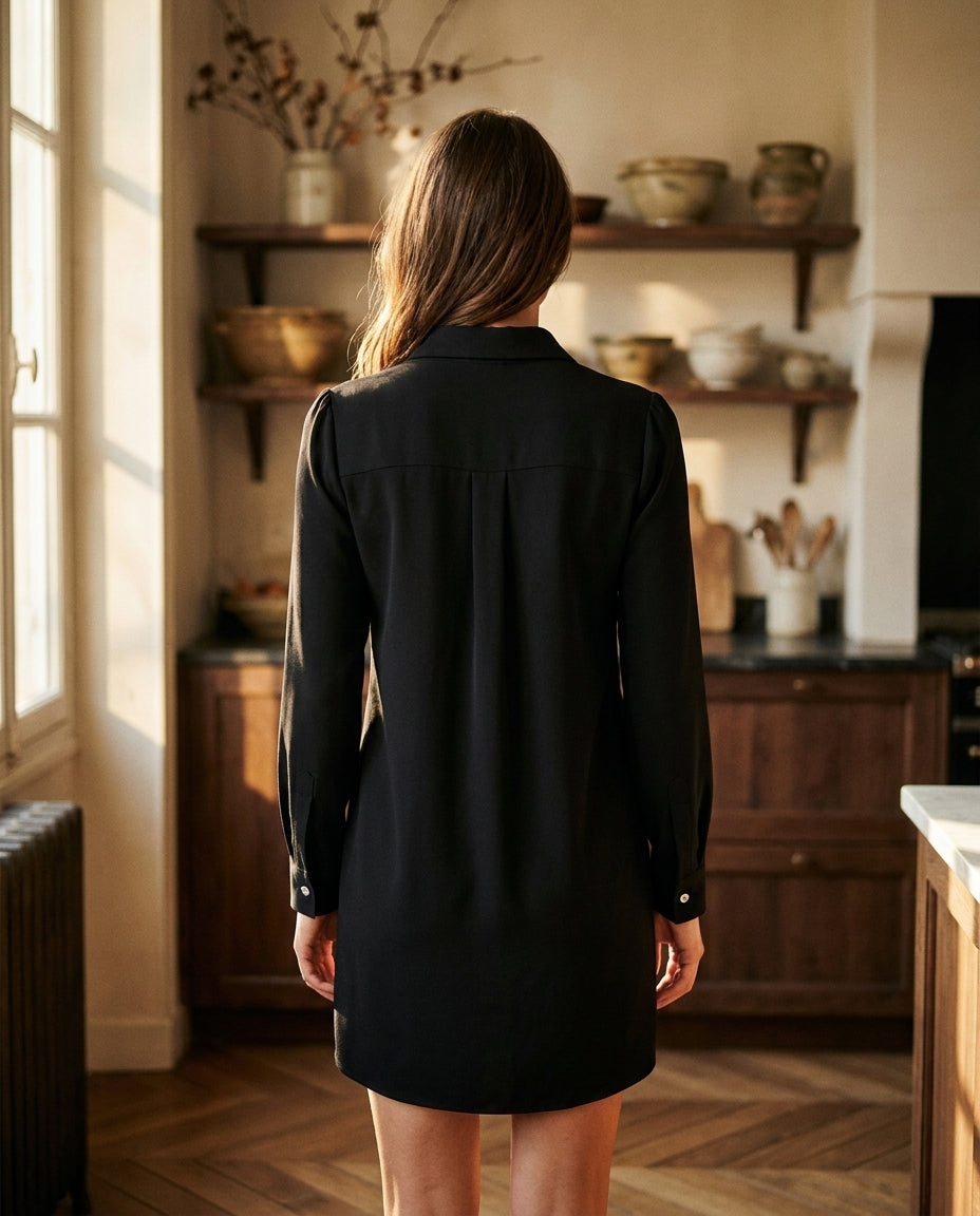 ROBE BETTY NOIR - MINUIT DOUZE Robe