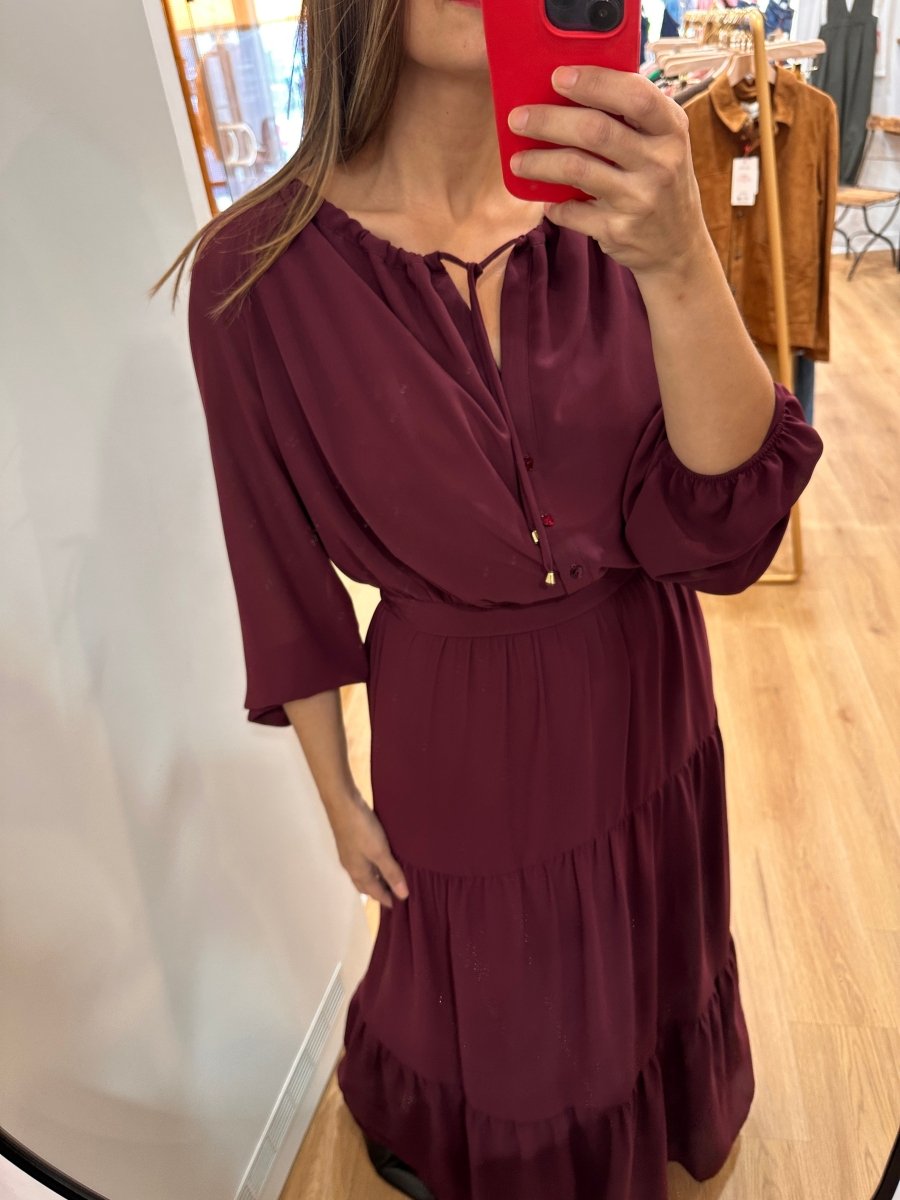 Robe Jodie BORDEAUX - JANE WOOD Robe
