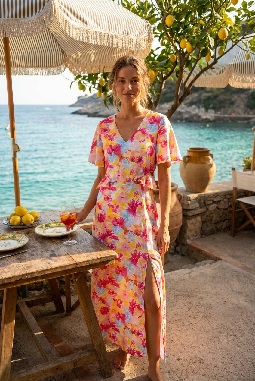 ROBE MARILYN - CERISE BLUE Robe