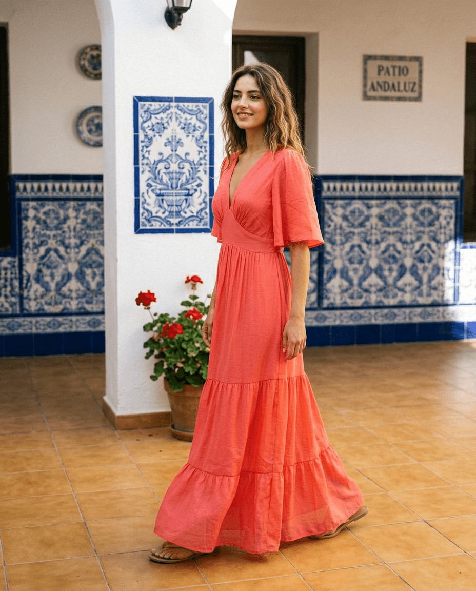 Robe Melissa Rouge - YCOO Robe
