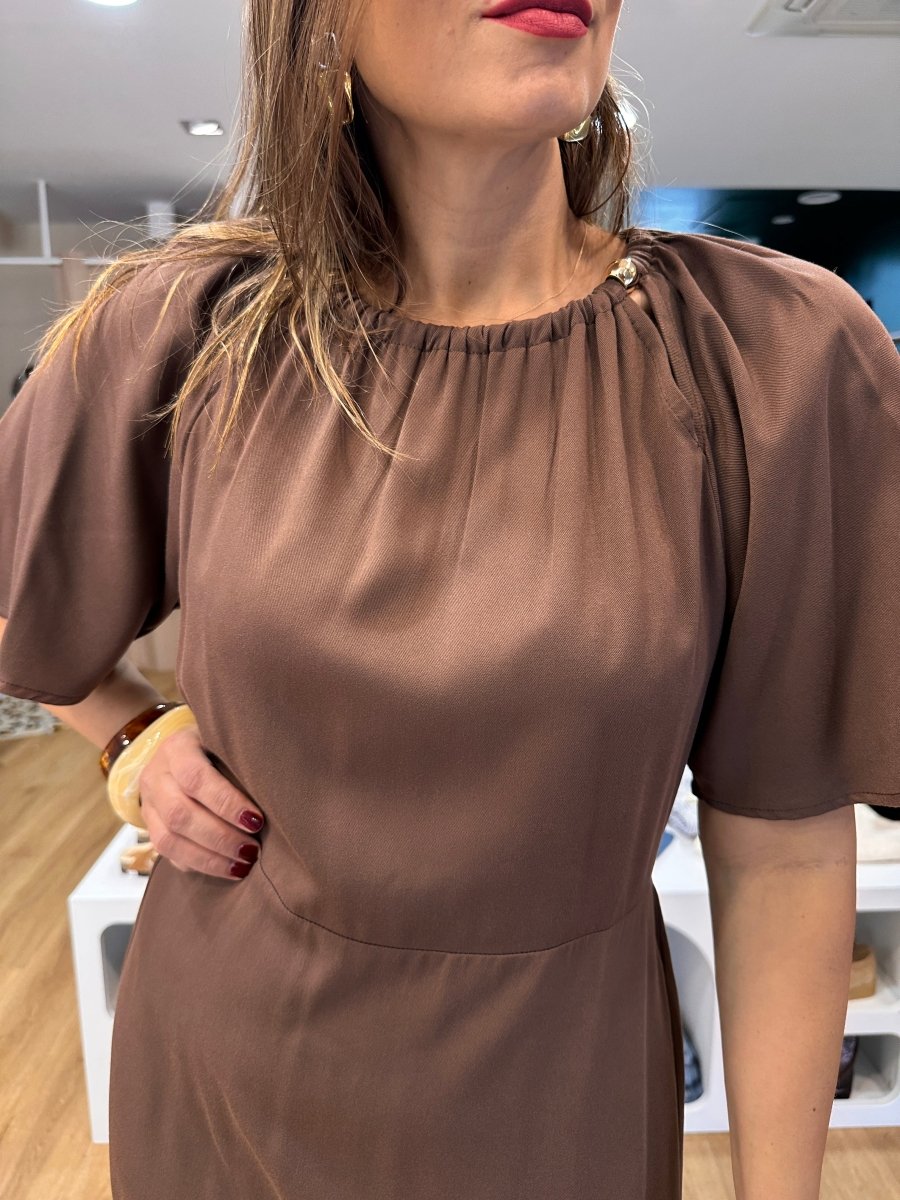 Robe Moriana MARRON - ANGE Robe
