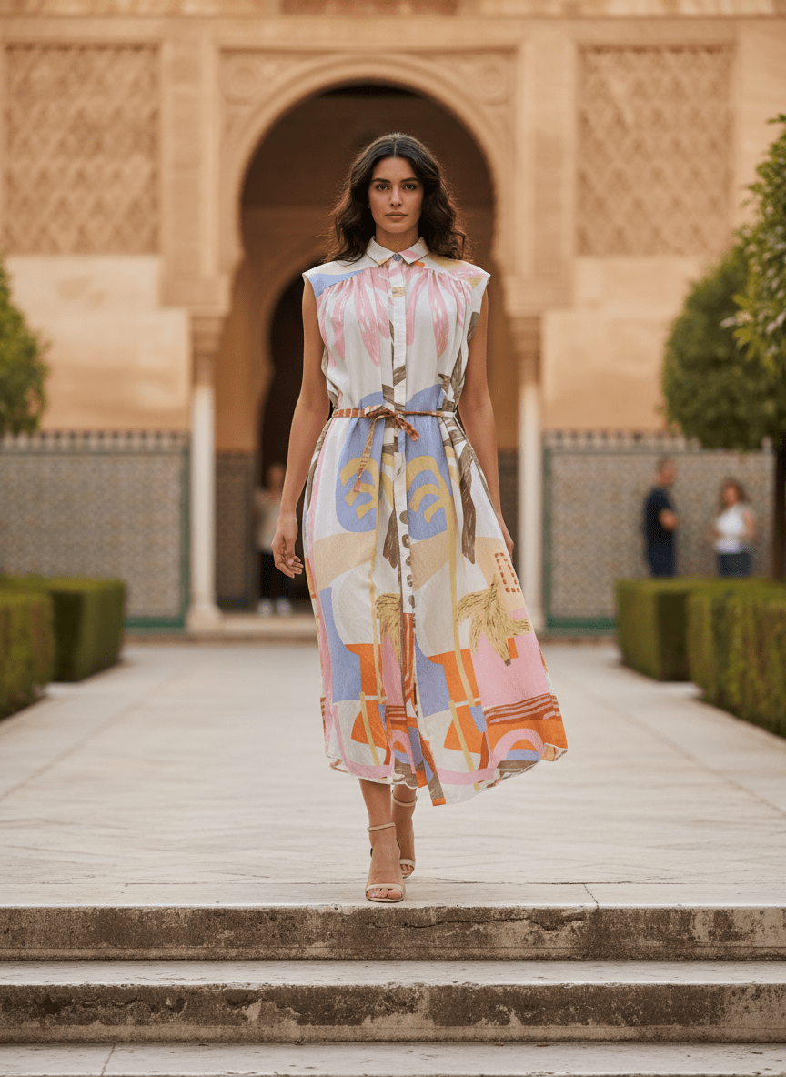 ROBE NINA BANANIER - CASBAH LOVE Robe