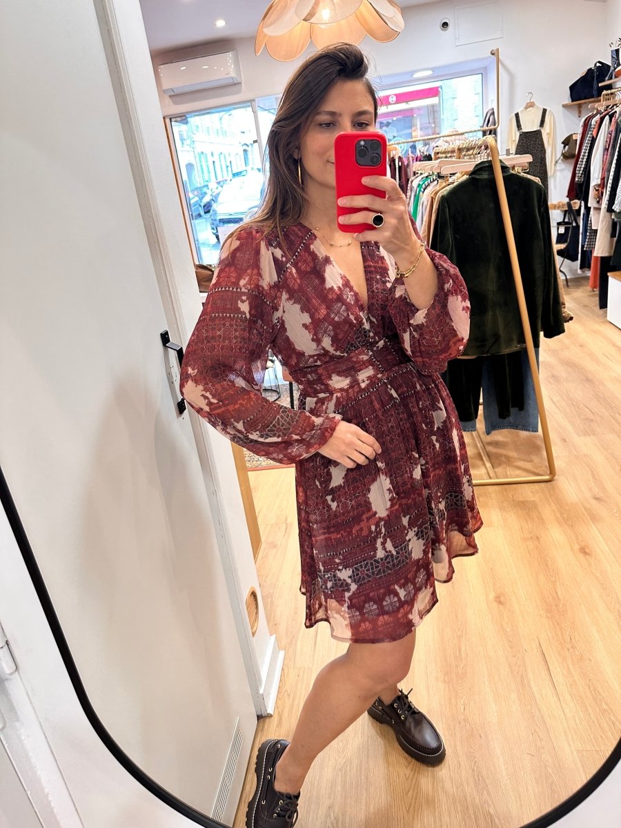 Robe Perrine BORDEAUX3 - YCOO Robe