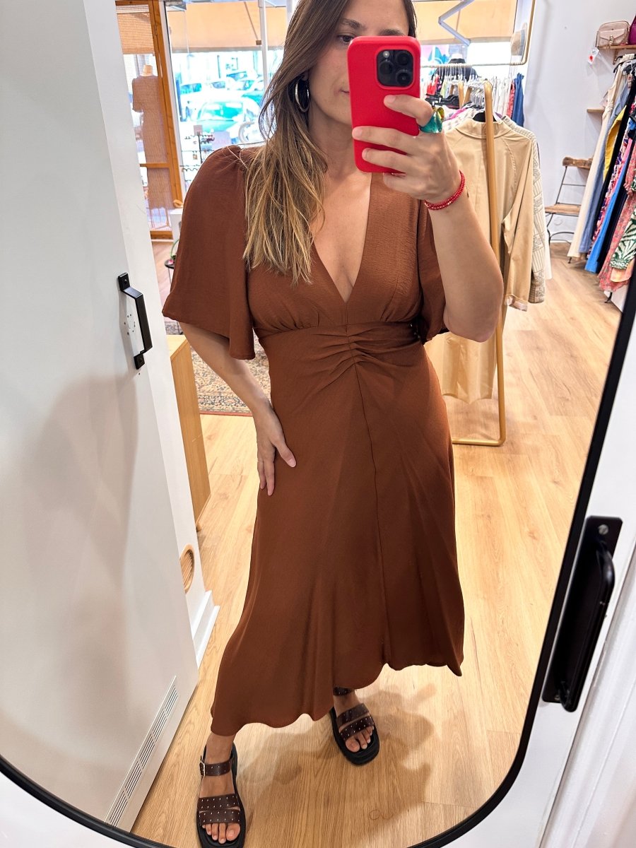 Robe Renata CHOCOLAT - OPULLENCE Robe