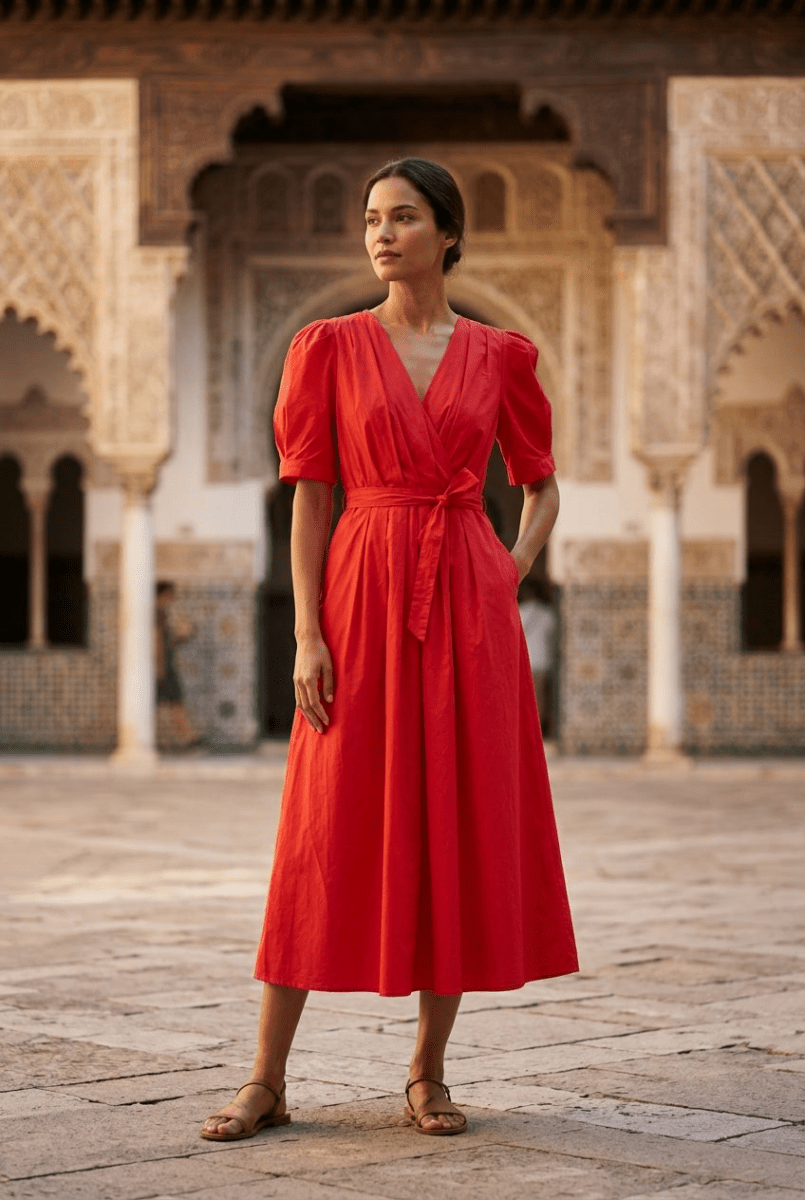 Robe Sylvie RED - THE KORNER Robe