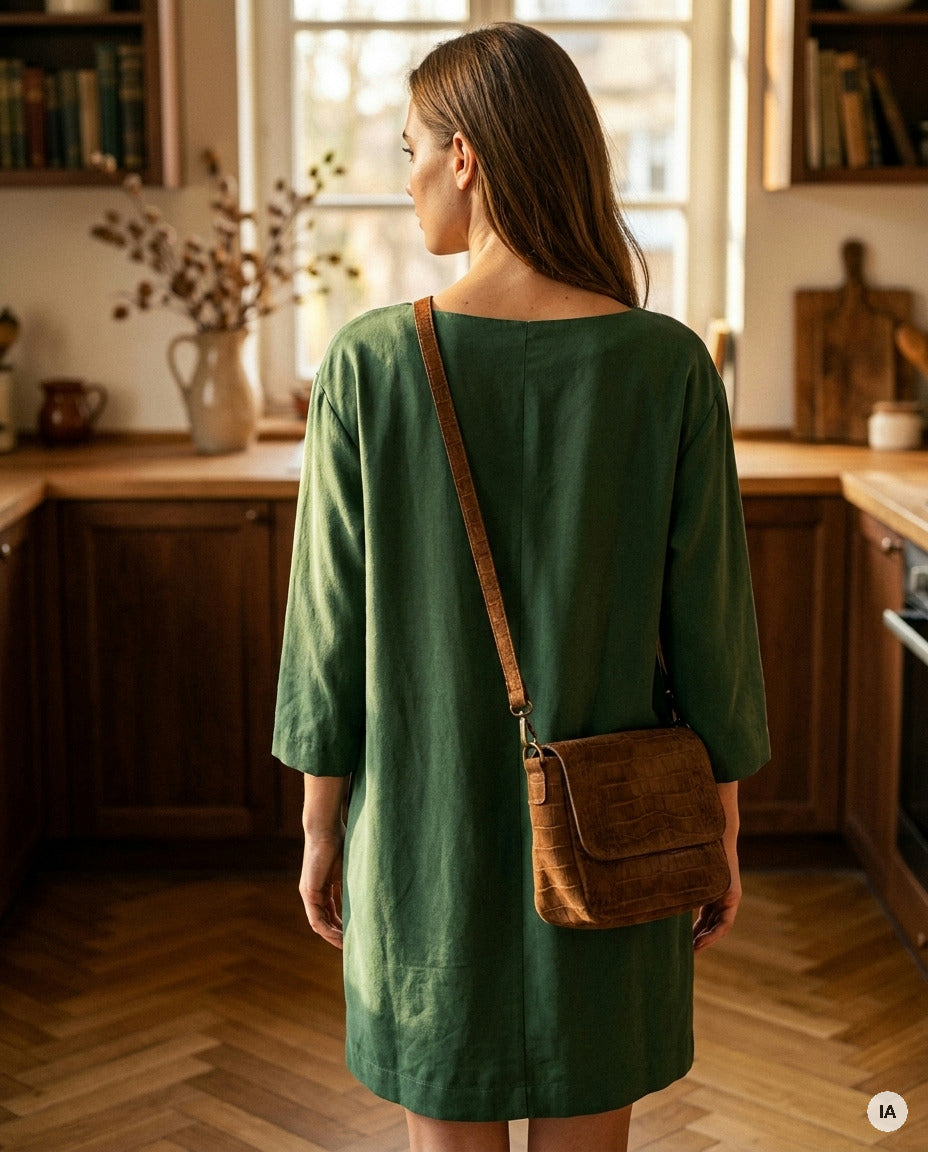 ROBE TALIA KHAKI - ORFEO Robe — Image générée par IA