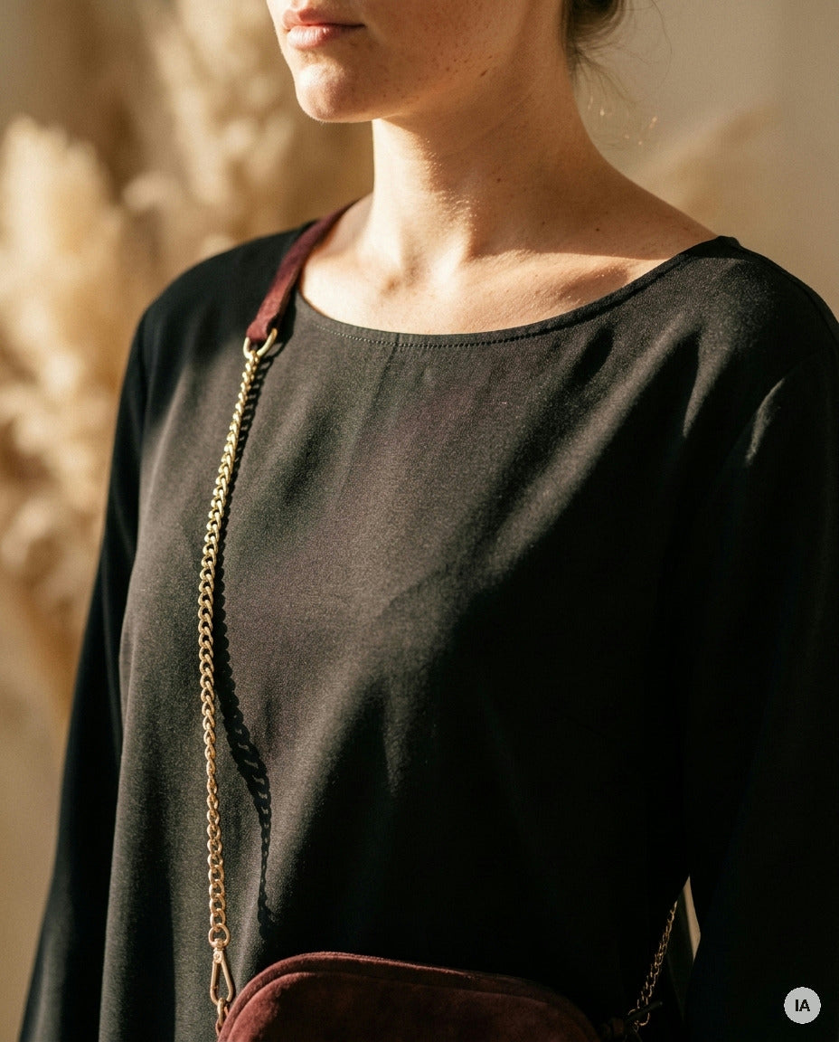 ROBE TALIA NOIR - ORFEO Robe — Image générée par IA