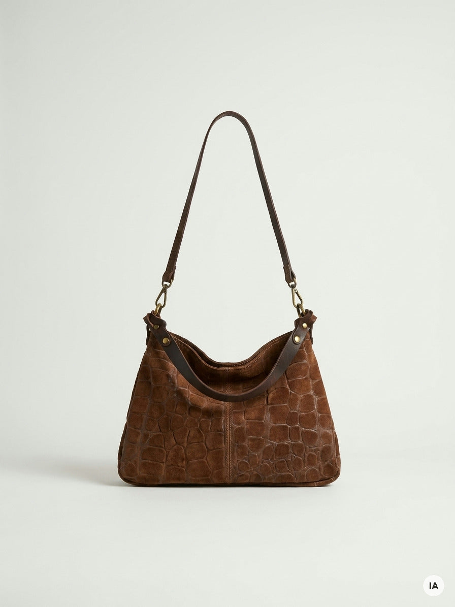 SAC EMMA CROCO - CINNAMON Sac à main — Image générée par IA