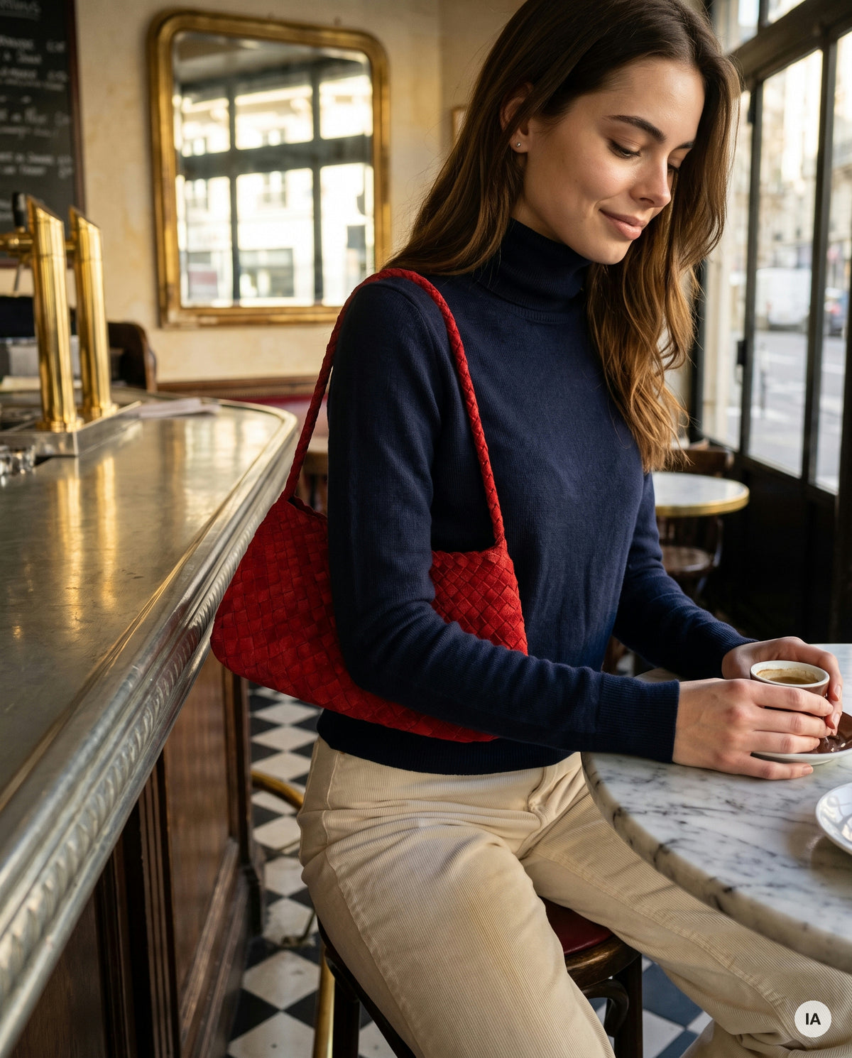 SAC GUSTAVE ROUGE - CINNAMON Sac à main — Image générée par IA