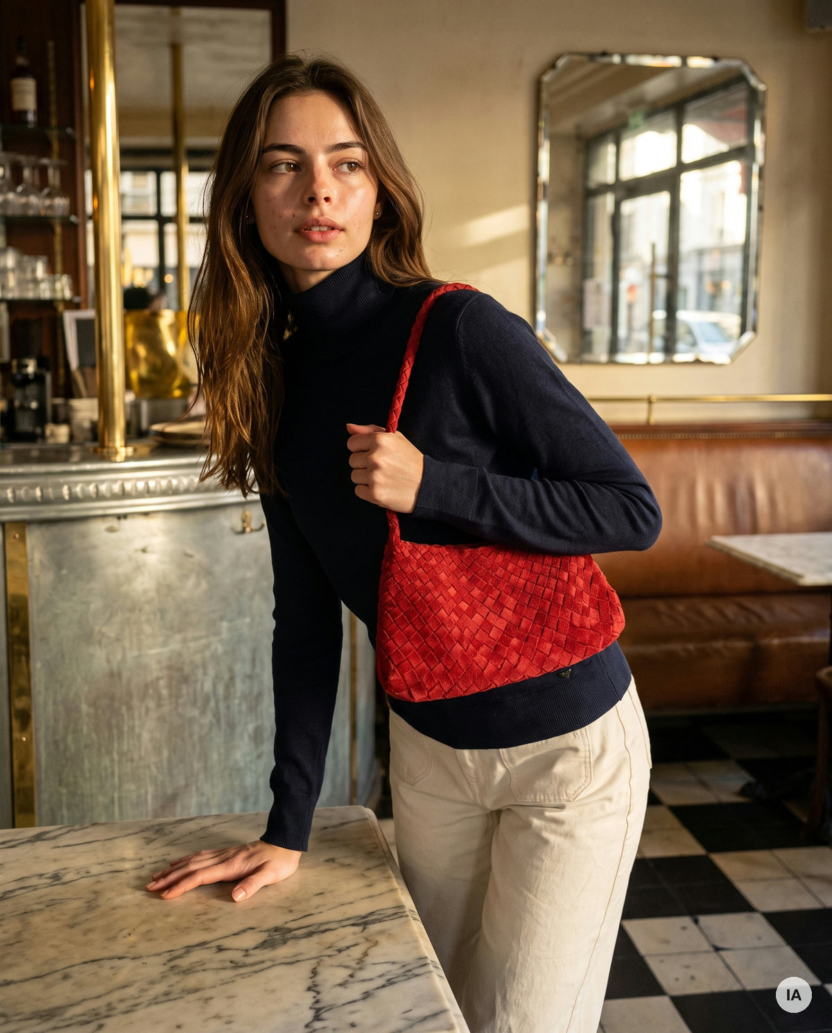 SAC GUSTAVE ROUGE - CINNAMON Sac à main — Image générée par IA