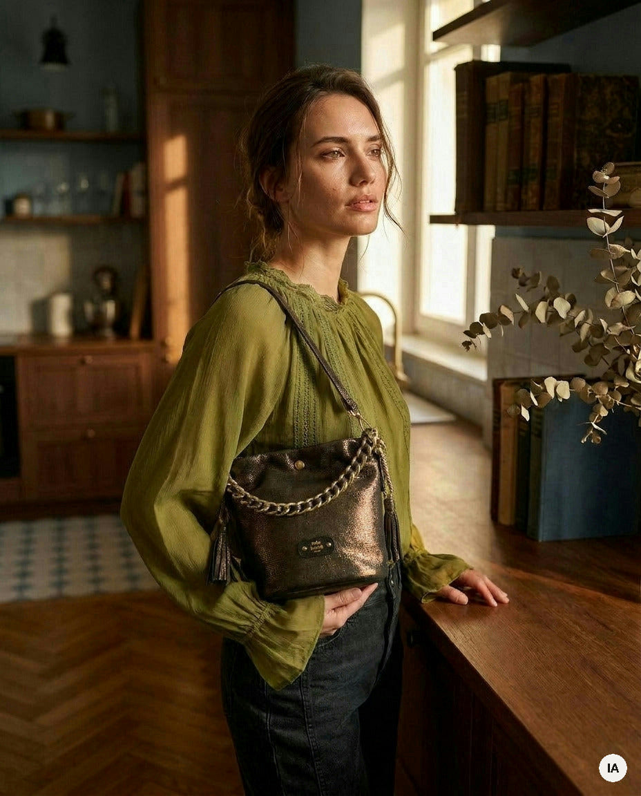 SAC MILENA EP12 CHOCOLAT - MILA LOUISE Sac à main — Image générée par IA