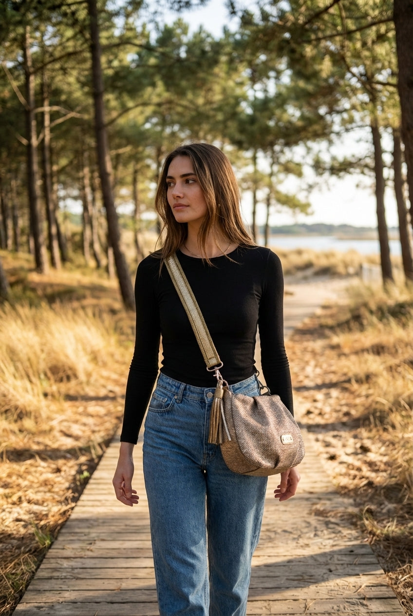 SAC PRISCIA BRONZE - MILA LOUISE Sac à main