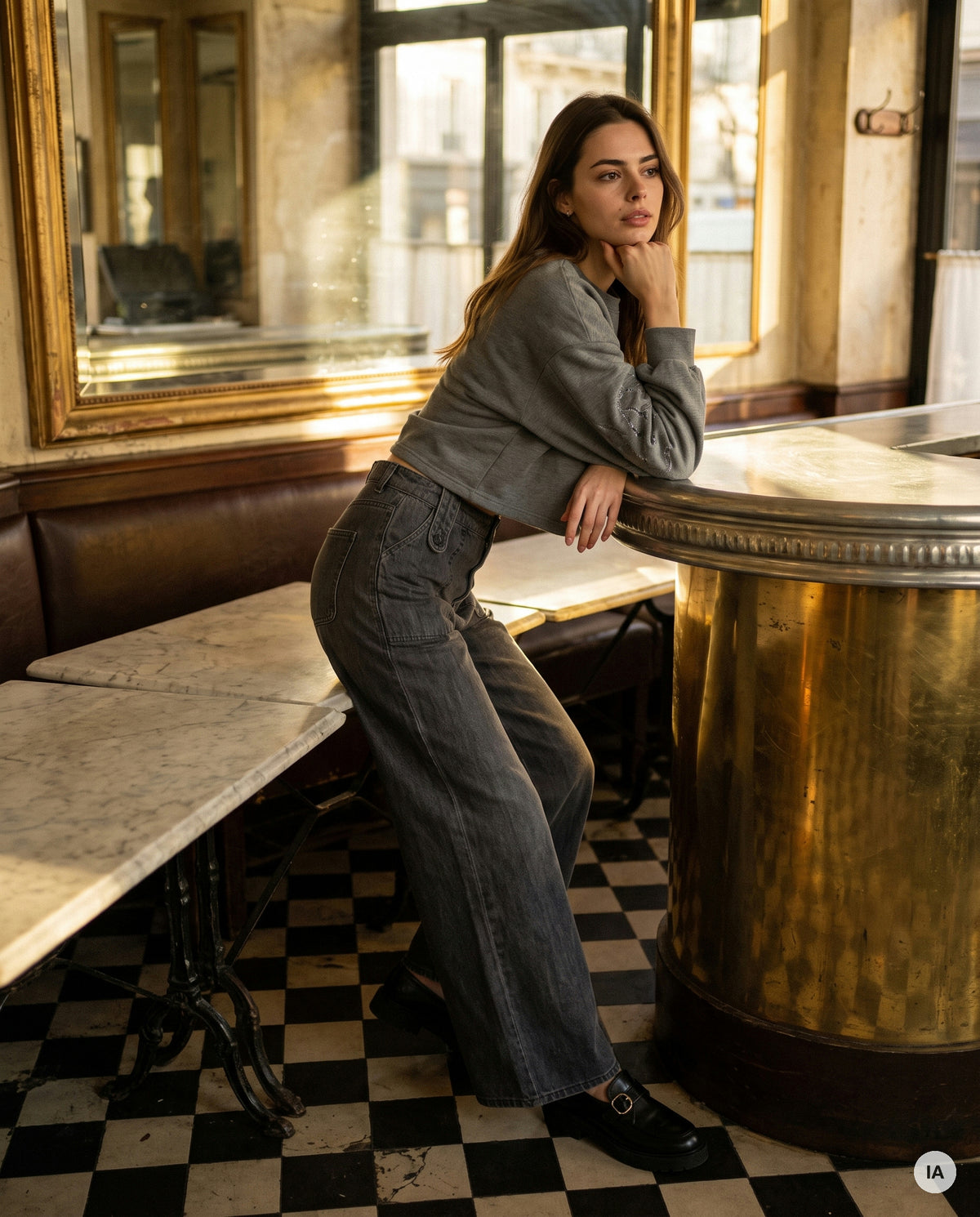SWEAT IDOLE GRIS - MINUIT DOUZE Sweat — Image générée par IA