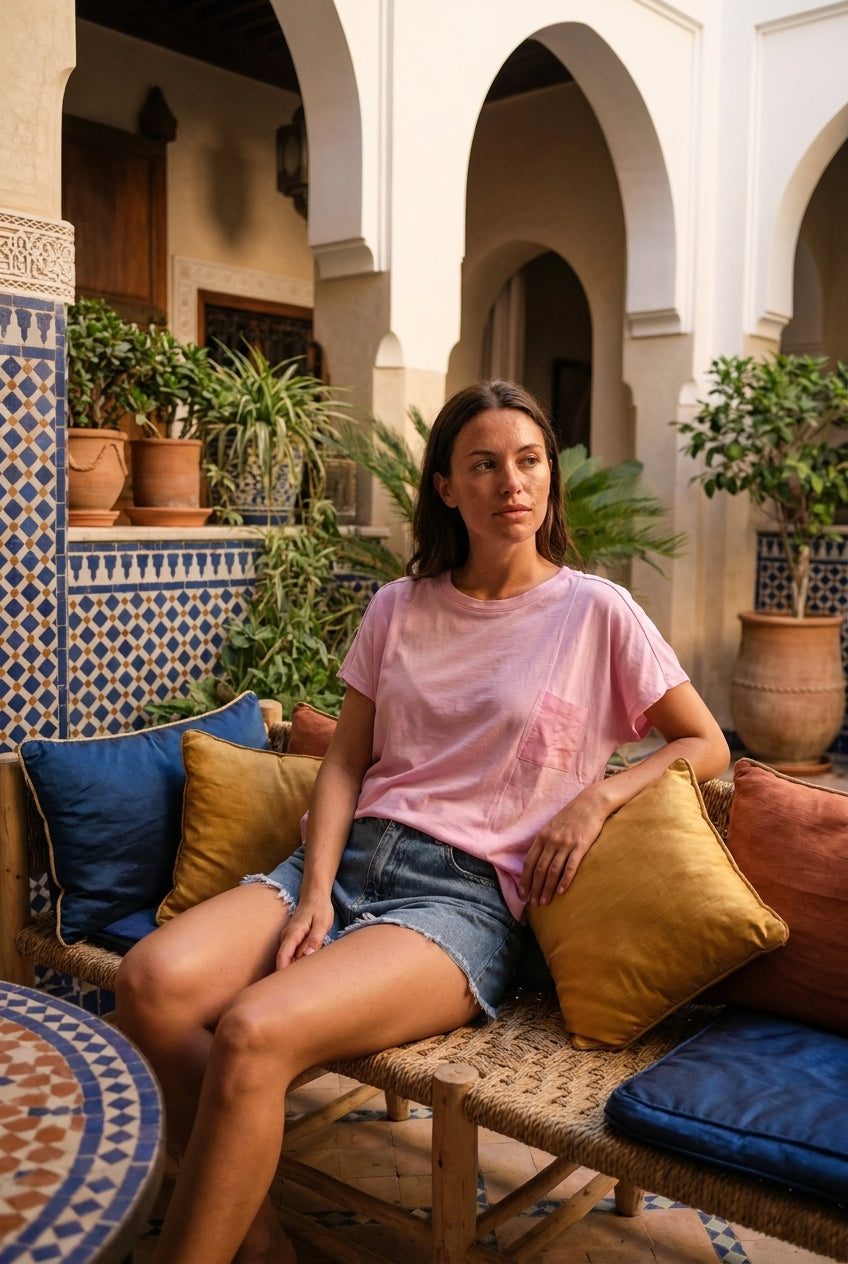 T-SHIRT AVA ROSE DRAGEE - ORFEO T-SHIRT