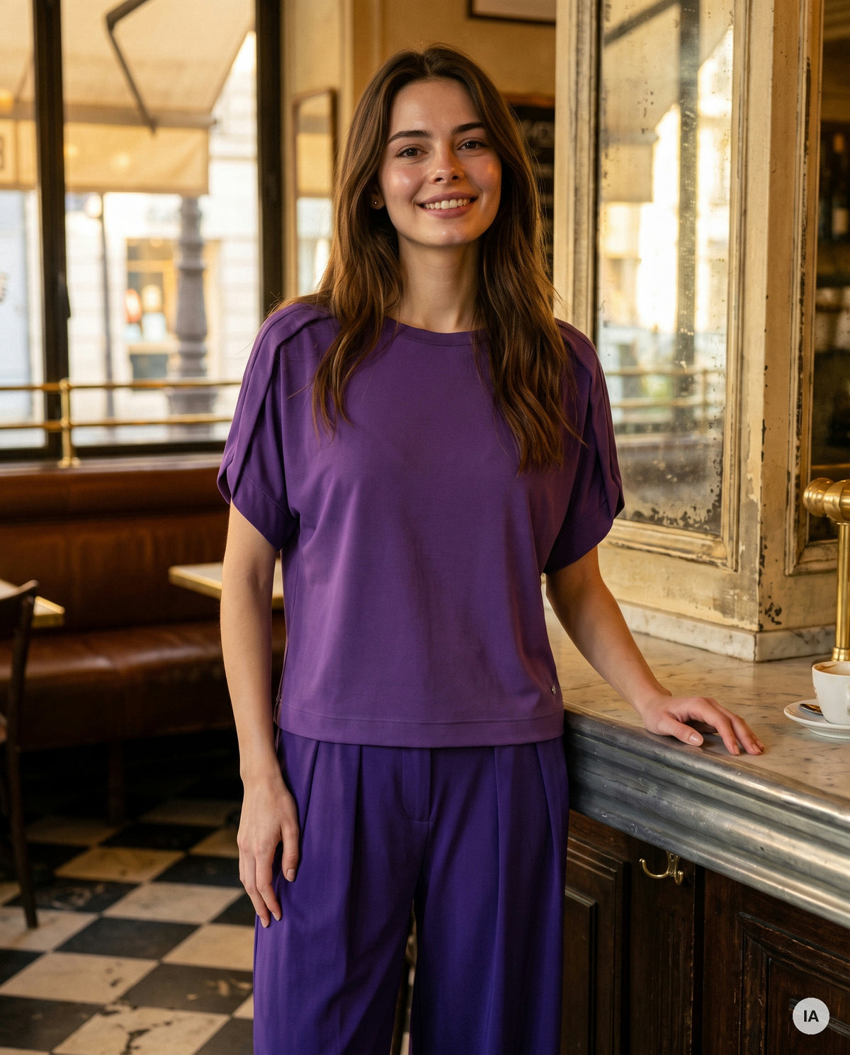 T-SHIRT DELTA VIOLET - ORFEO T-shirt — Image générée par IA