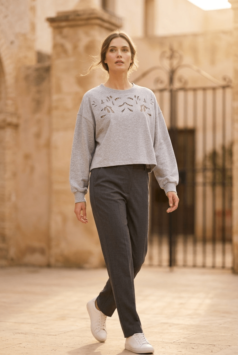 T - SHIRT IDOLE Gris - RUE MAZARINE TOP
