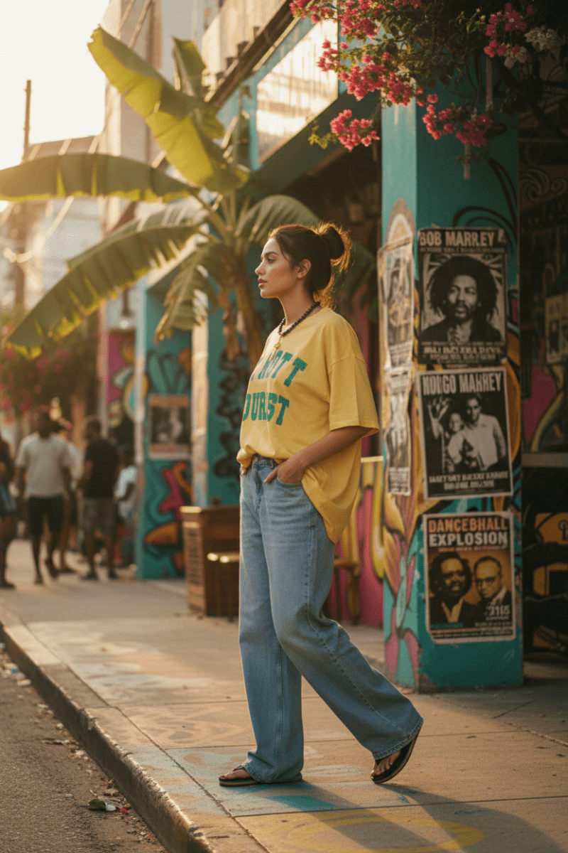 T-shirt Margareth YELLOW - ONE TEE T-shirt
