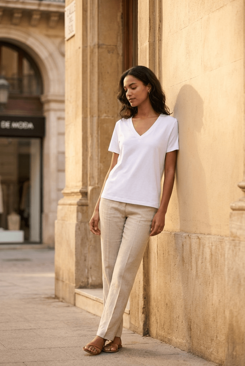T - SHIRT MARTY ECRU - RUE MAZARINE TOP