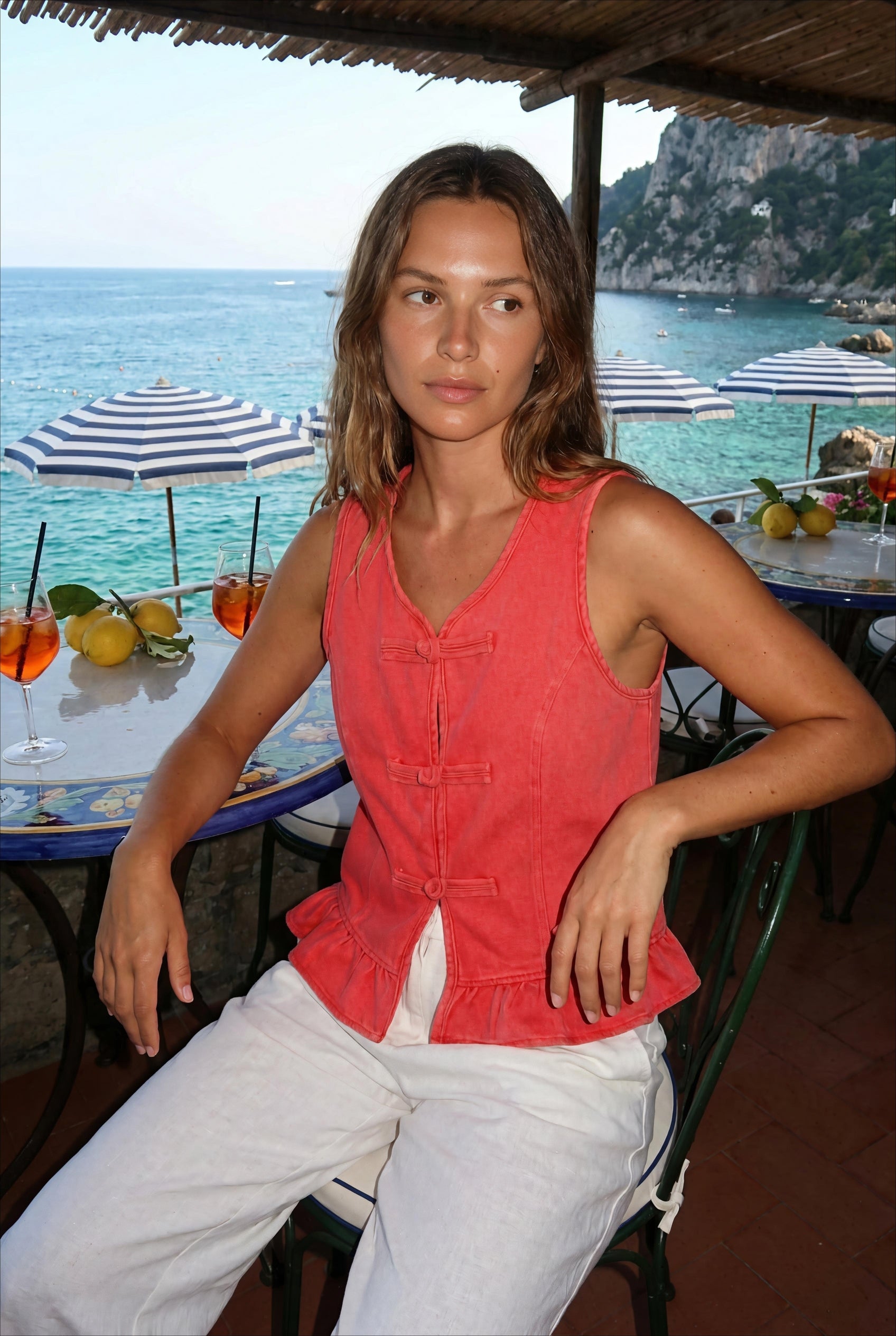 TOP BARTHO ROUGE - ATELIER EVENE Top