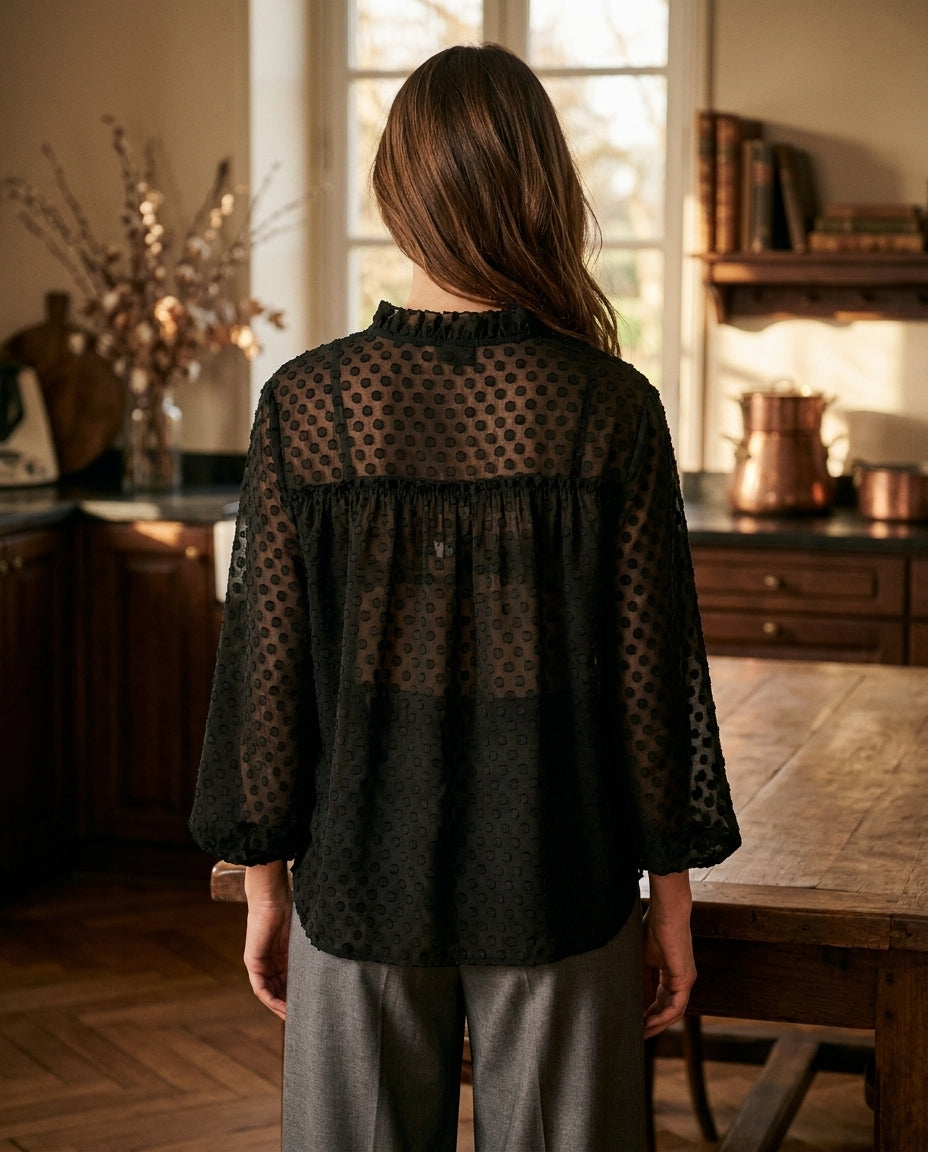 TOP BIBA NOIR - MINUIT DOUZE Top