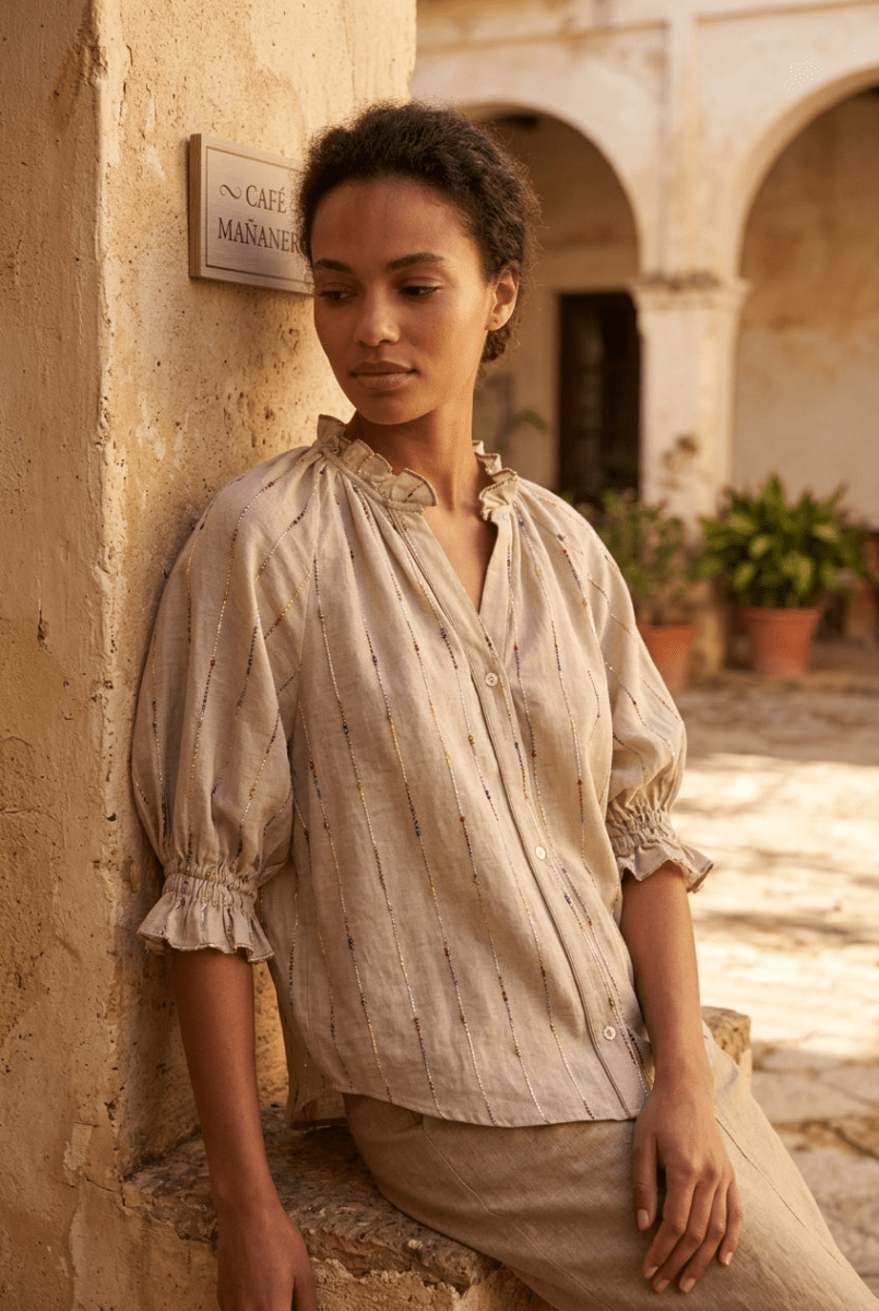 TOP CLERY BEIGE - ORFEO TOP