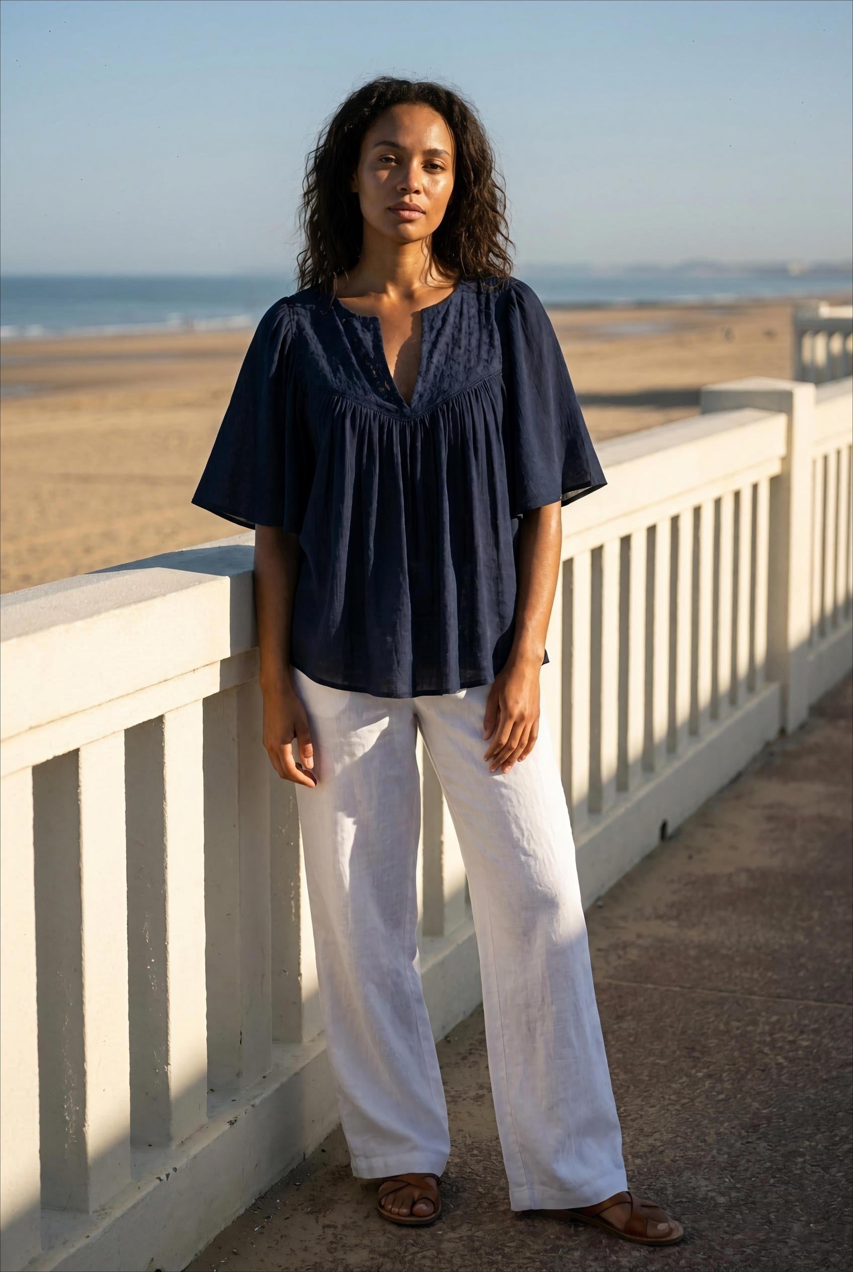 TOP MATHILDE MARINE - YCOO Top
