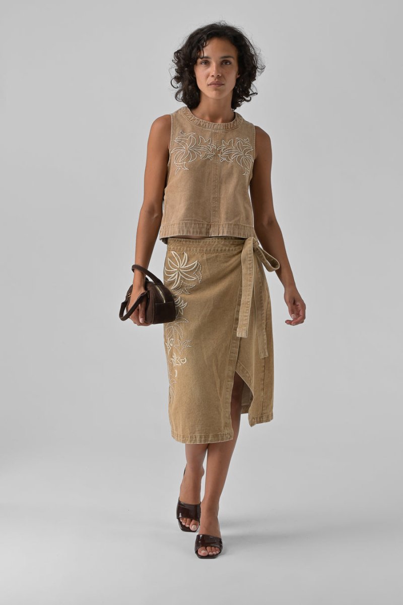 TOP MILLIE BEIGE - ORFEO TOP