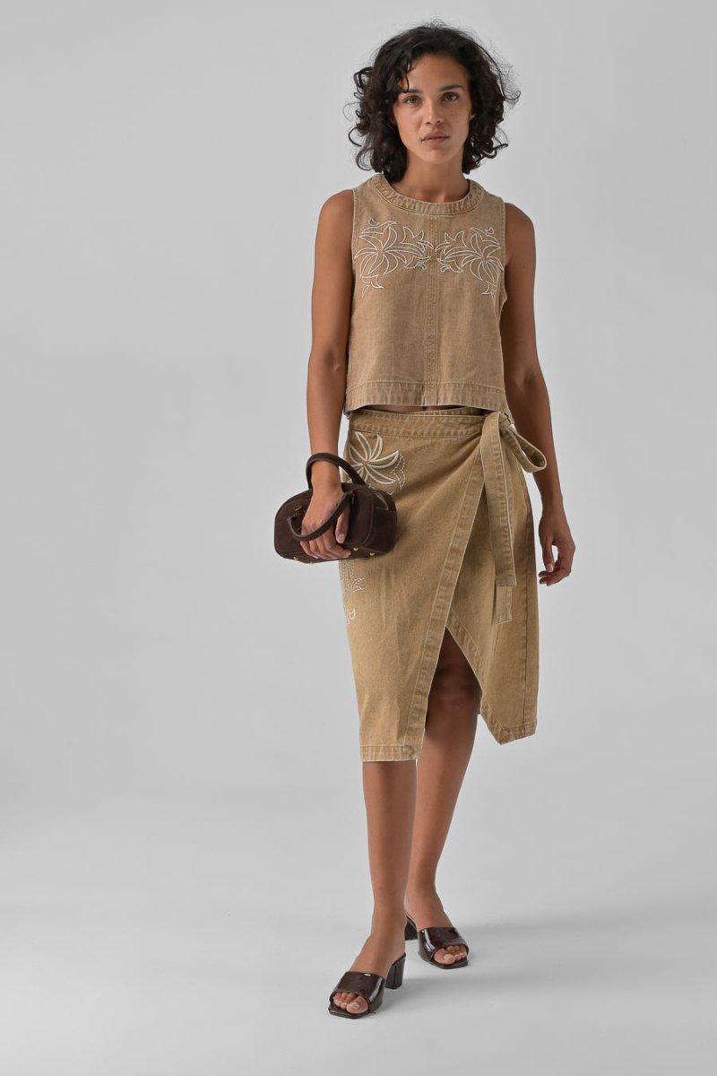 TOP MILLIE BEIGE - ORFEO TOP