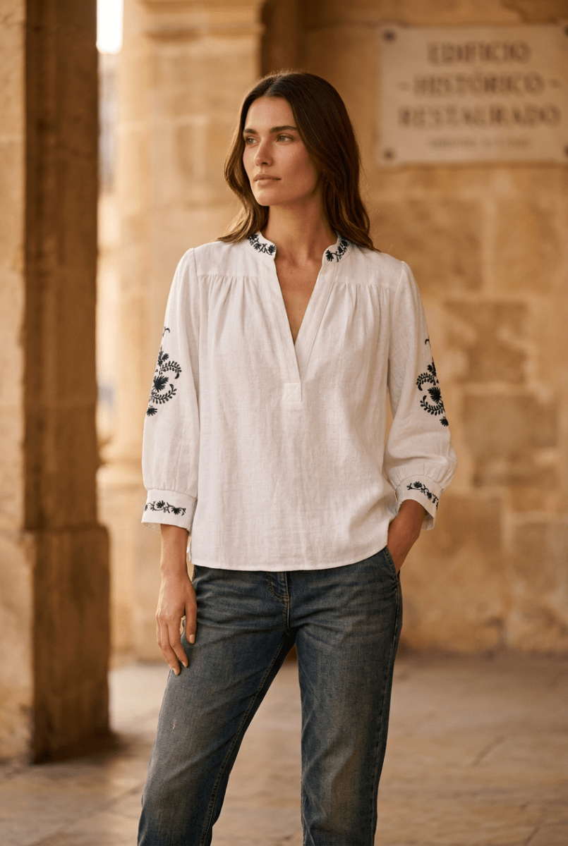 TOP SARI ECRU - RUE MAZARINE TOP