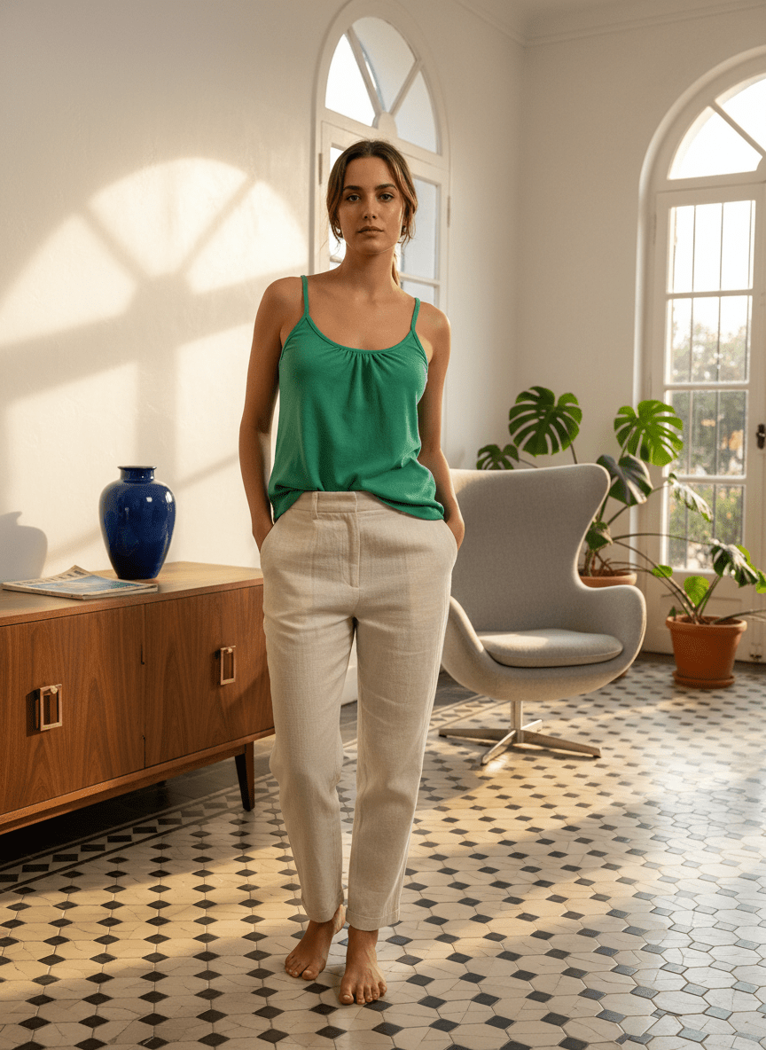 Top TAYRA VERT POMME - LAUREPLUSMAX Top