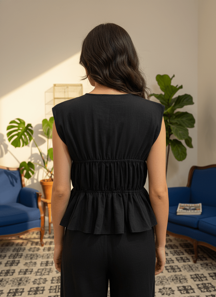 TOP VIRGINIE BLACK - SEEUSOON Top