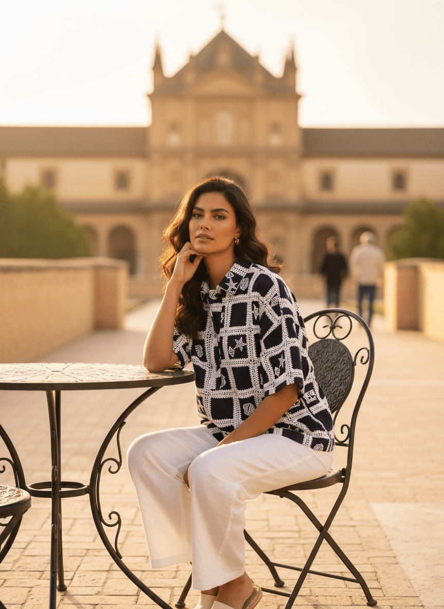 TOP YANIS BRODERIE LOVE THE CA - CASBAH LOVE Top