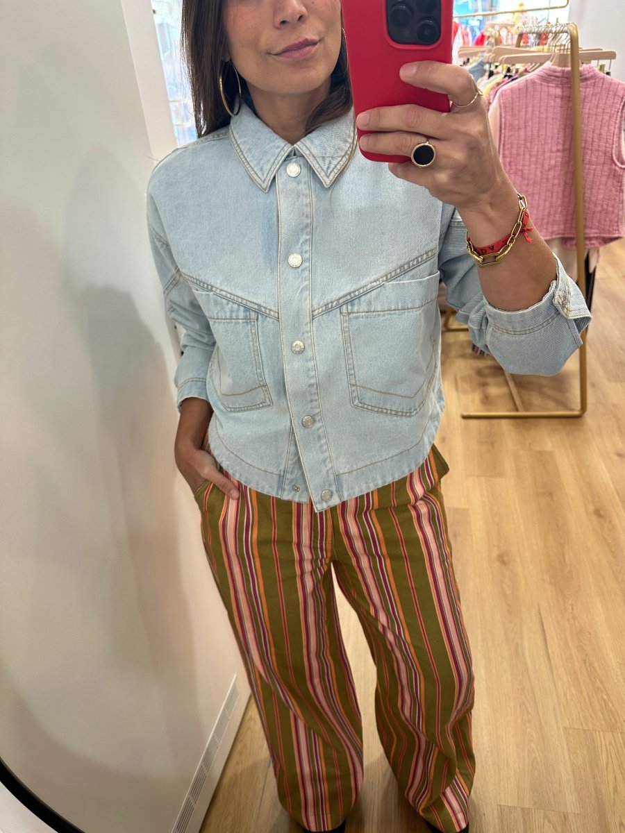 VALO DENIM BLEU - LAUREPLUSMAX Veste