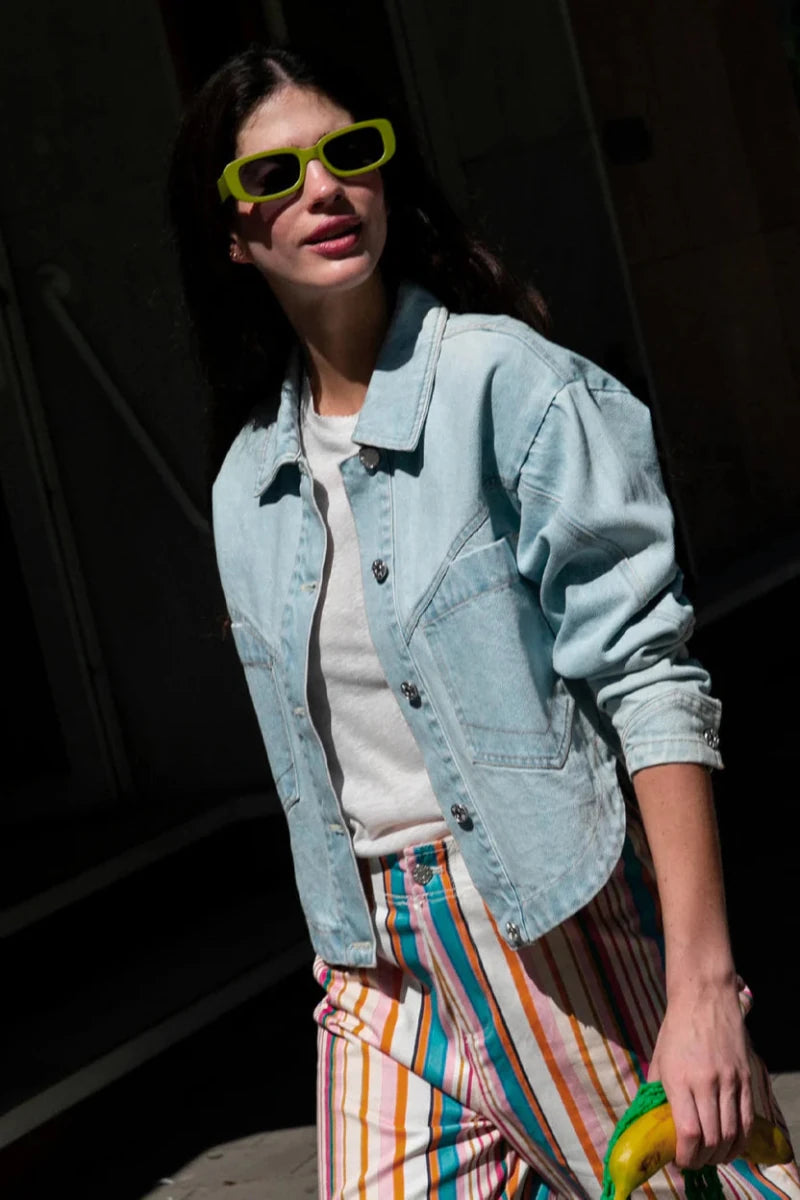 VALO DENIM BLEU - LAUREPLUSMAX Veste