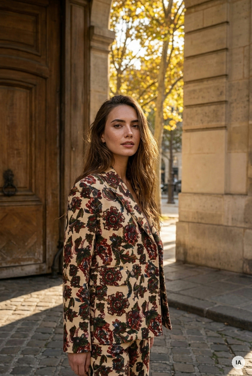 VESTE ADRIEL FLEUR DE TRIESTE - ORFEO Veste — Image générée par IA