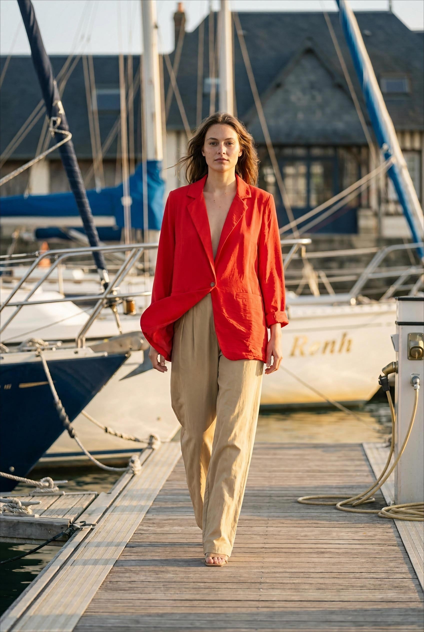 VESTE ANGELA ROUGE - YCOO Veste