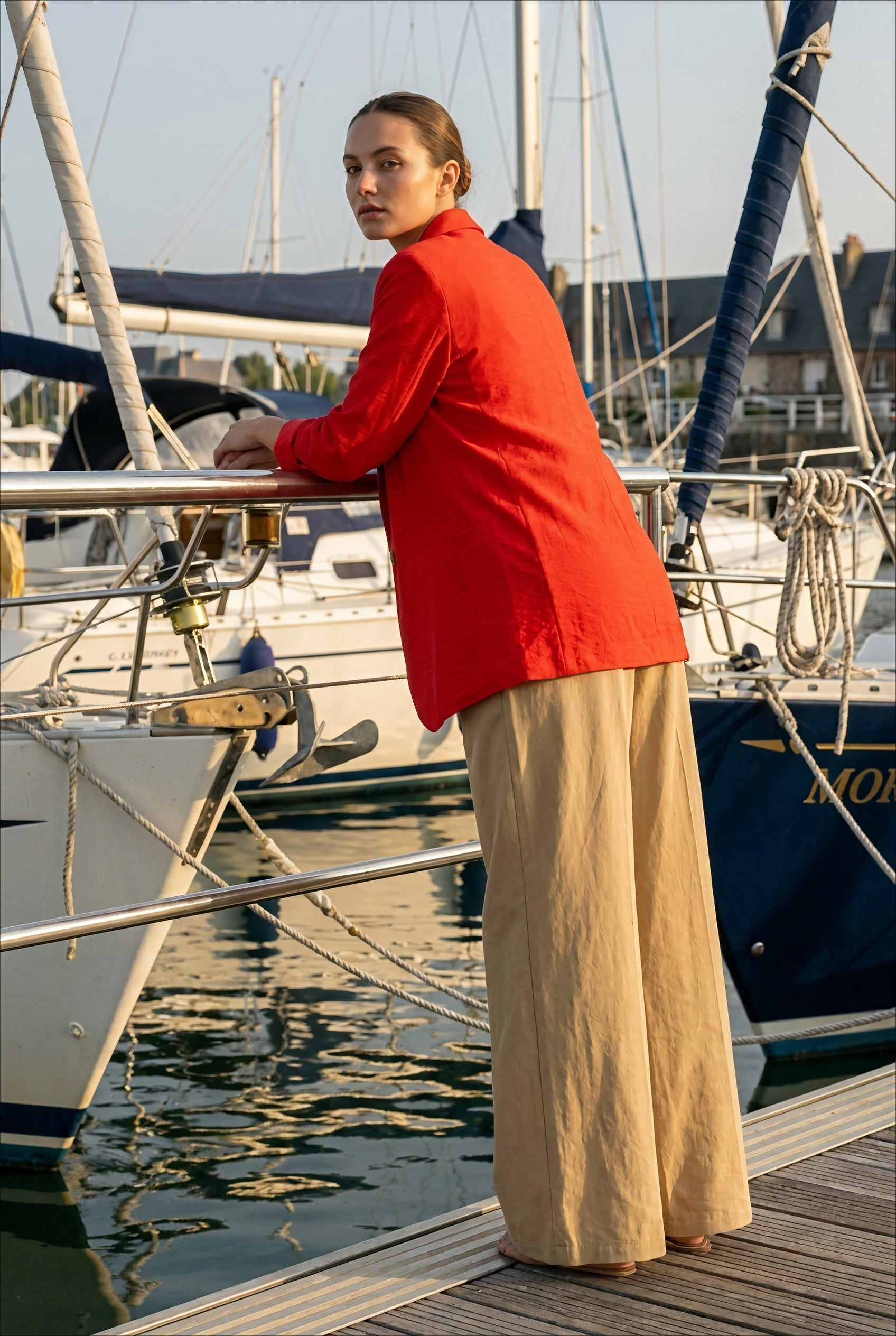 VESTE ANGELA ROUGE - YCOO Veste