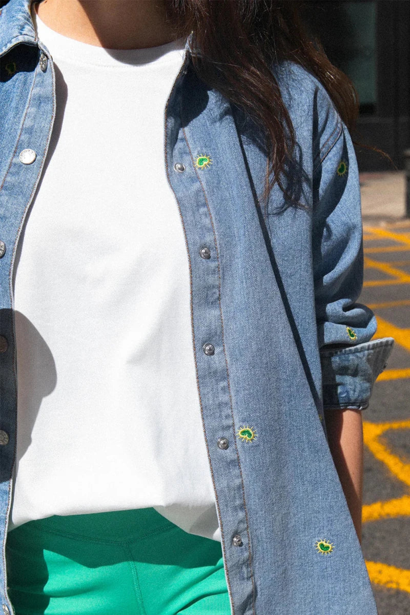 Veste en Jeans Vlodia DENIM BRODERIE RIO - LAUREPLUSMAX Veste